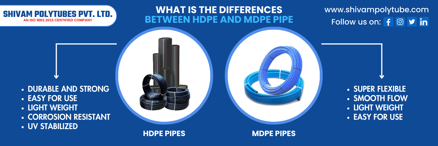 What Is the Difference Between HDPE and MDPE Pipes?